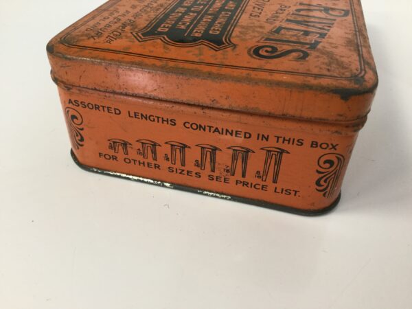 Vintage BIFURCATED RIVETS Tin. (16298) - Image 5