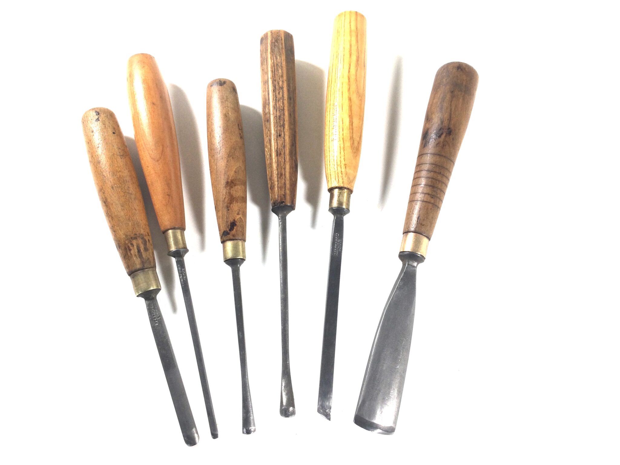 6 x HERRING BROTHER LONDON Carving Tools. (35477) - Old School Tools