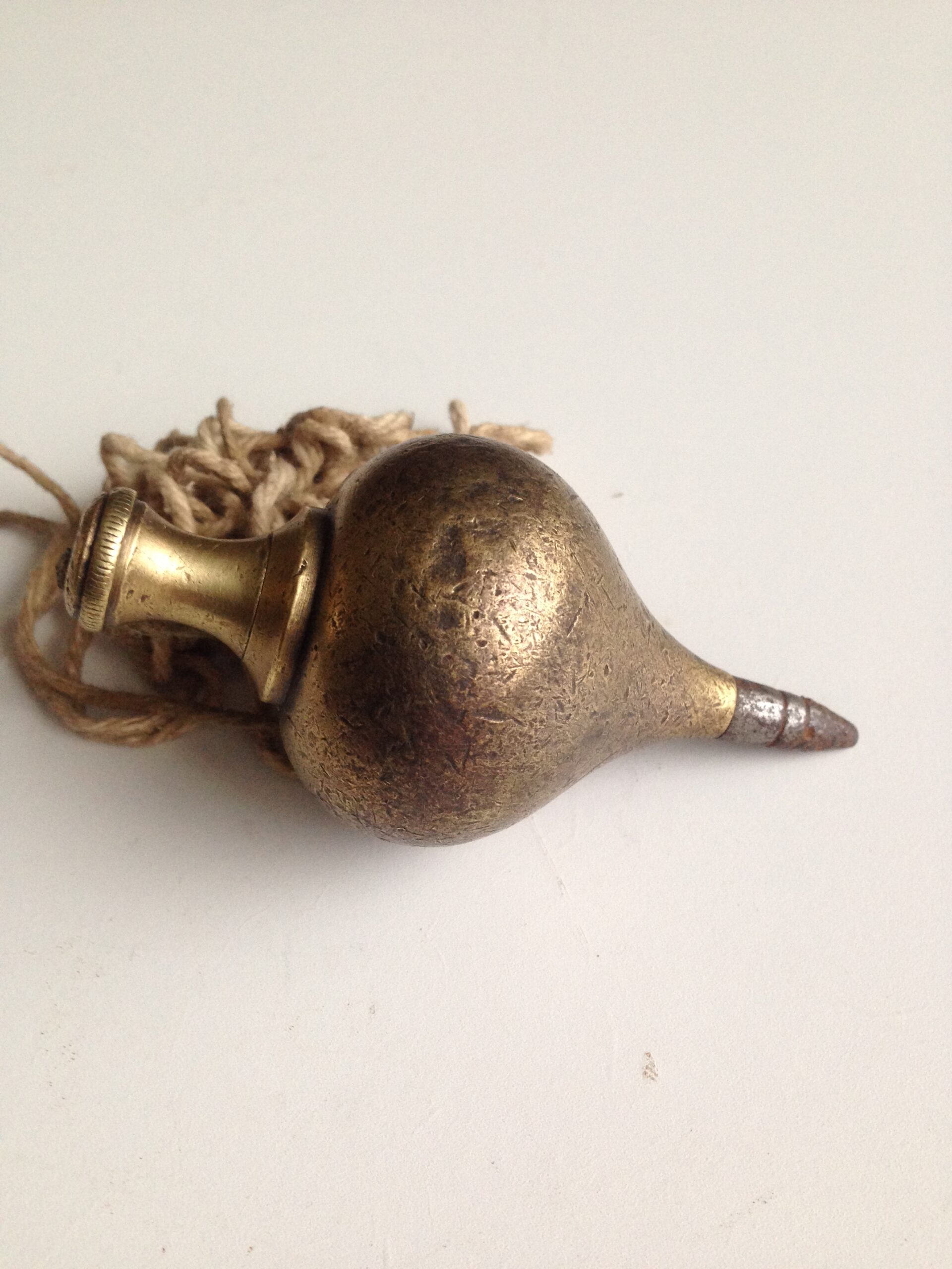 Nice Patina Brass Plumbob 352g - Image 2