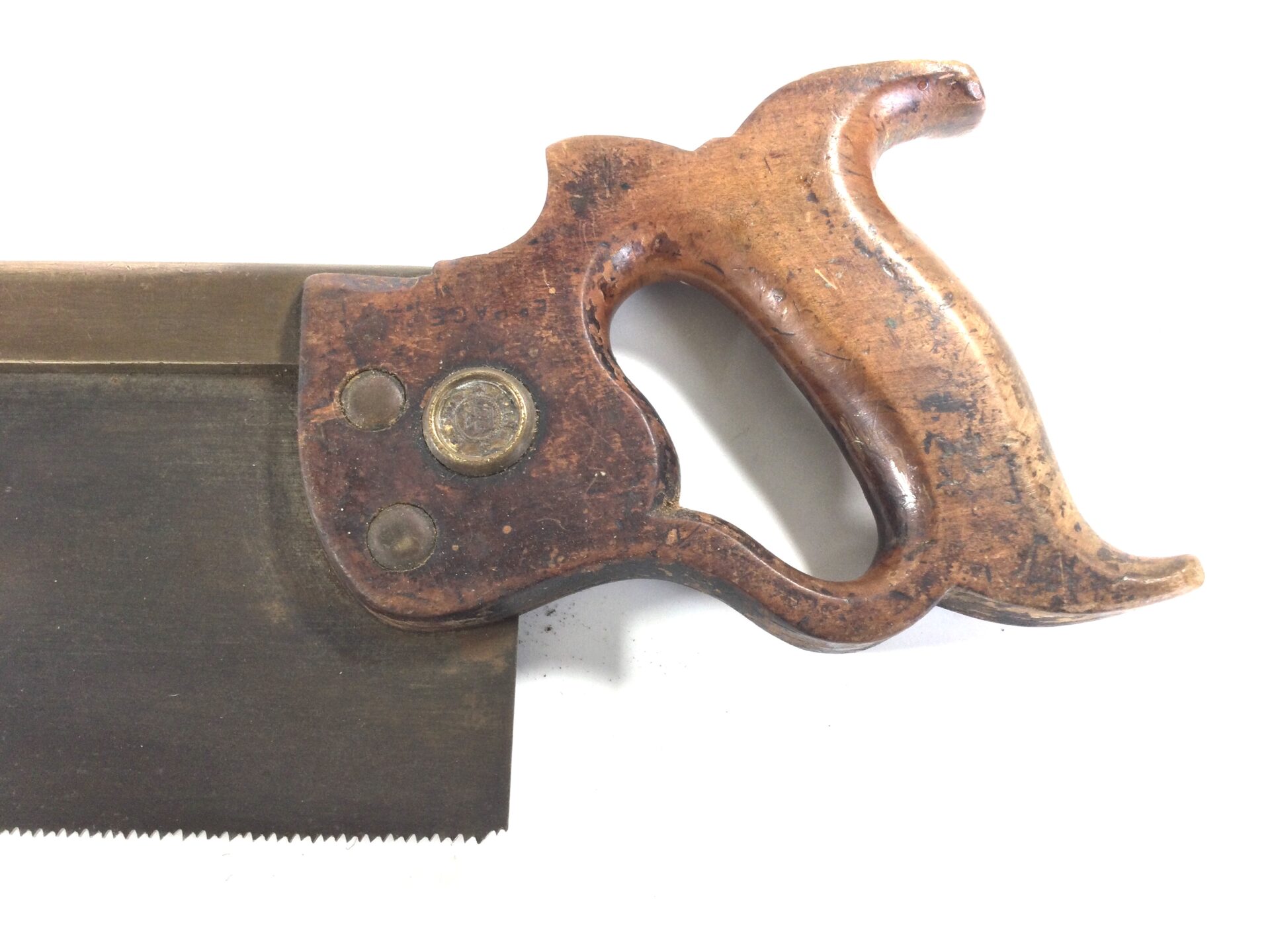 14” DISSTON Philadelphia USA Brass Back Saw. (38244) - Image 2