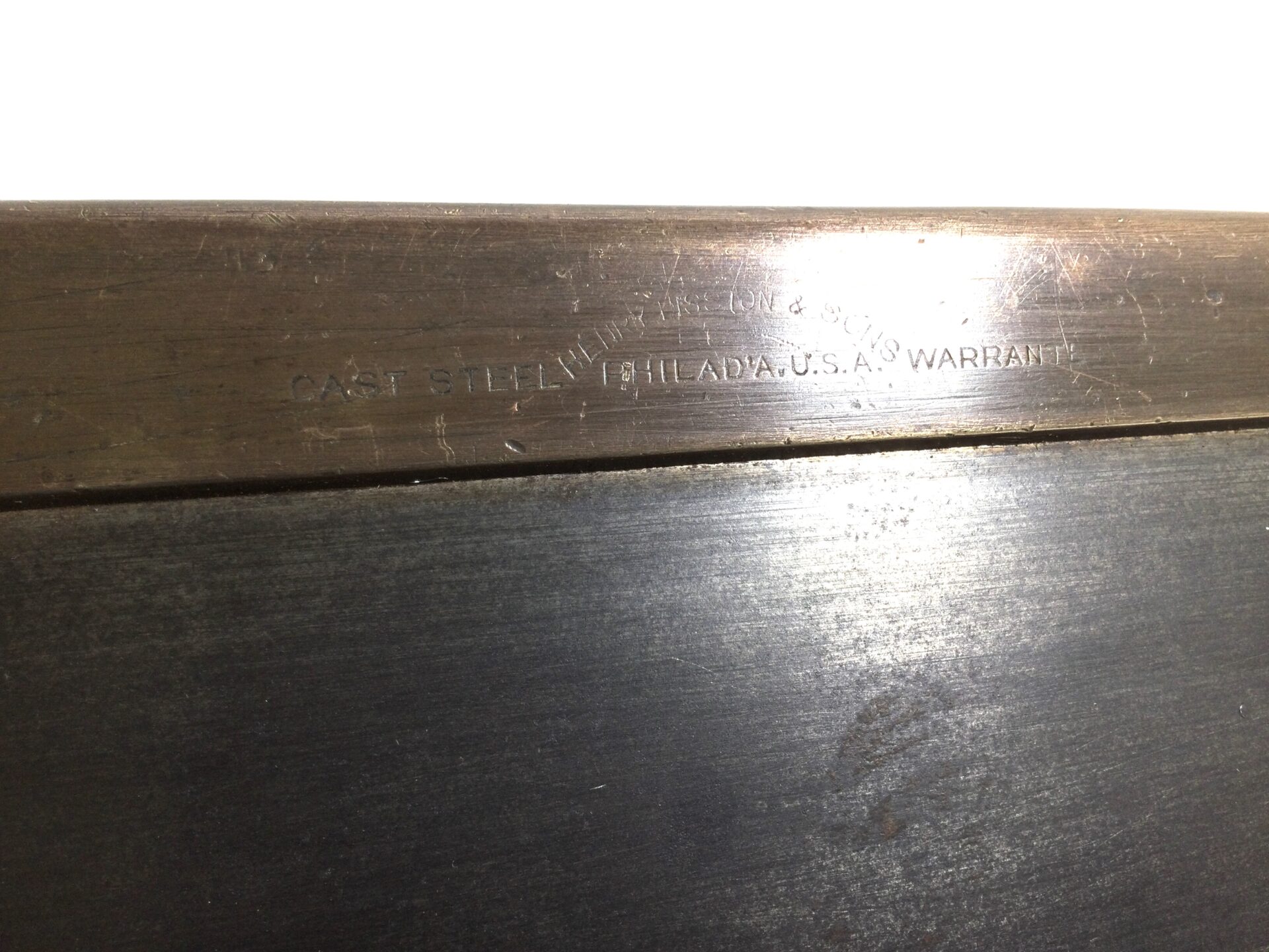 14” DISSTON Philadelphia USA Brass Back Saw. (38244) - Image 3