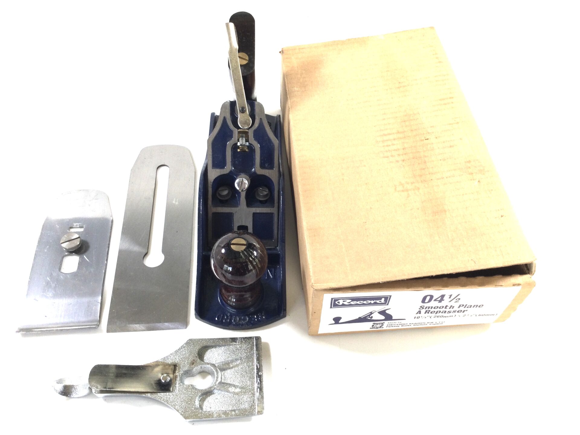 RECORD #04.1/2 Wide Bodied Smoothing Plane. In box. (41264)