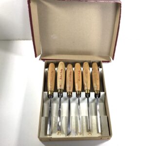 ROBERT SORBY set of 6 woodcarving tools.  (41308)