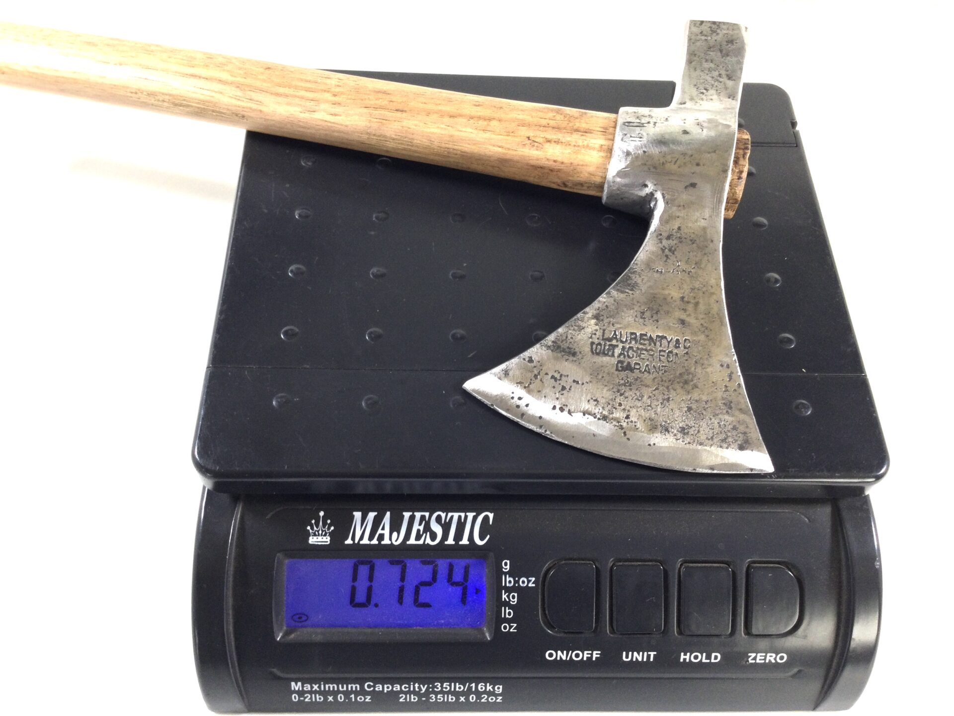 Vintage French LAURENTY &Co Carpenters Axe. (41595) - Image 5