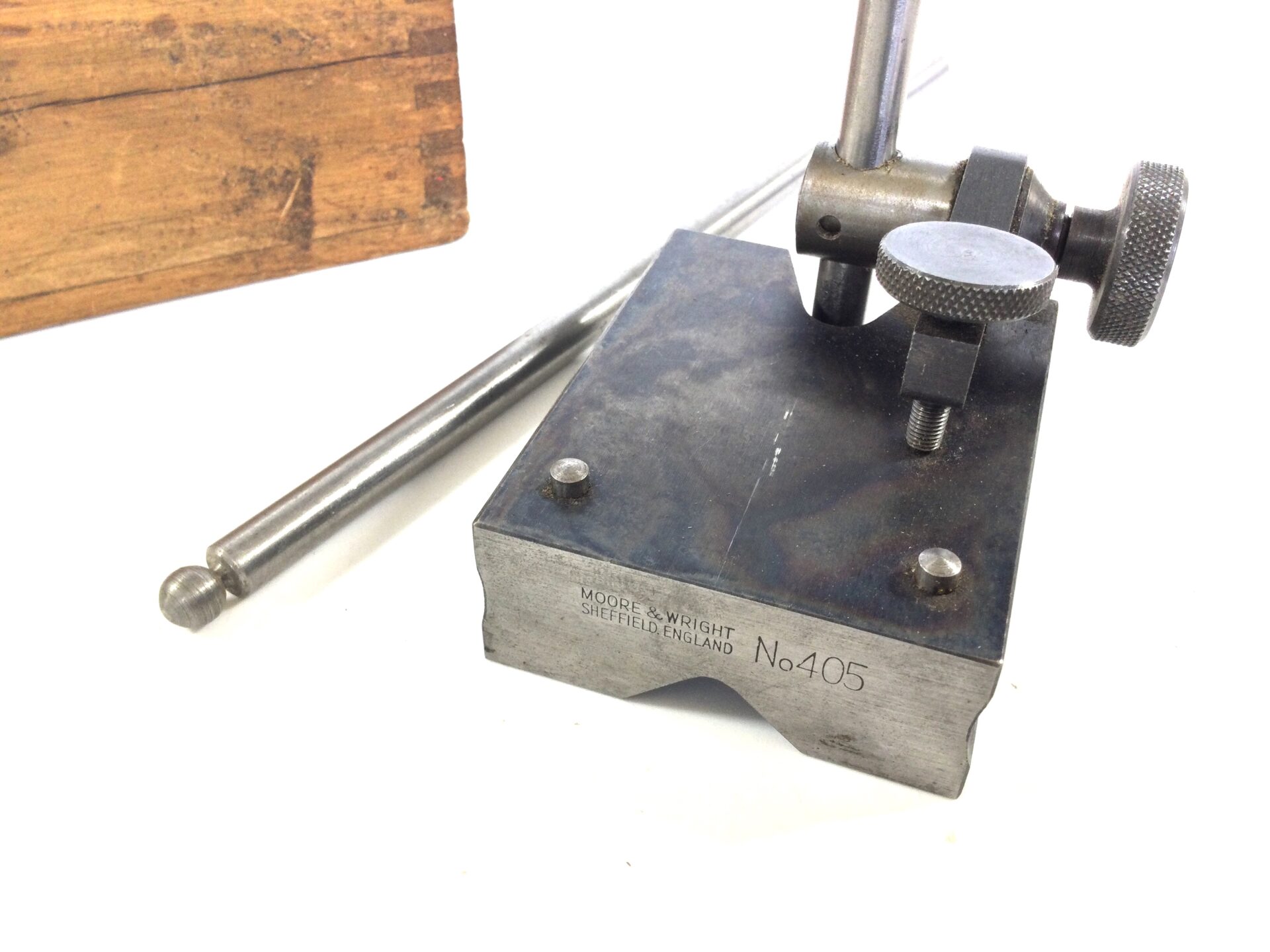 Boxed MOORE & WRIGHT #405 Surface Gauge / scribe (42284). - Image 3