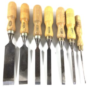 Set of 7 MARPLES Firmer Chisels with Ash Handles.  (42131)