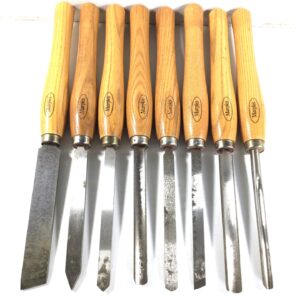 8 Number MARPLES Woodturning Lathe Tools.  (42164)