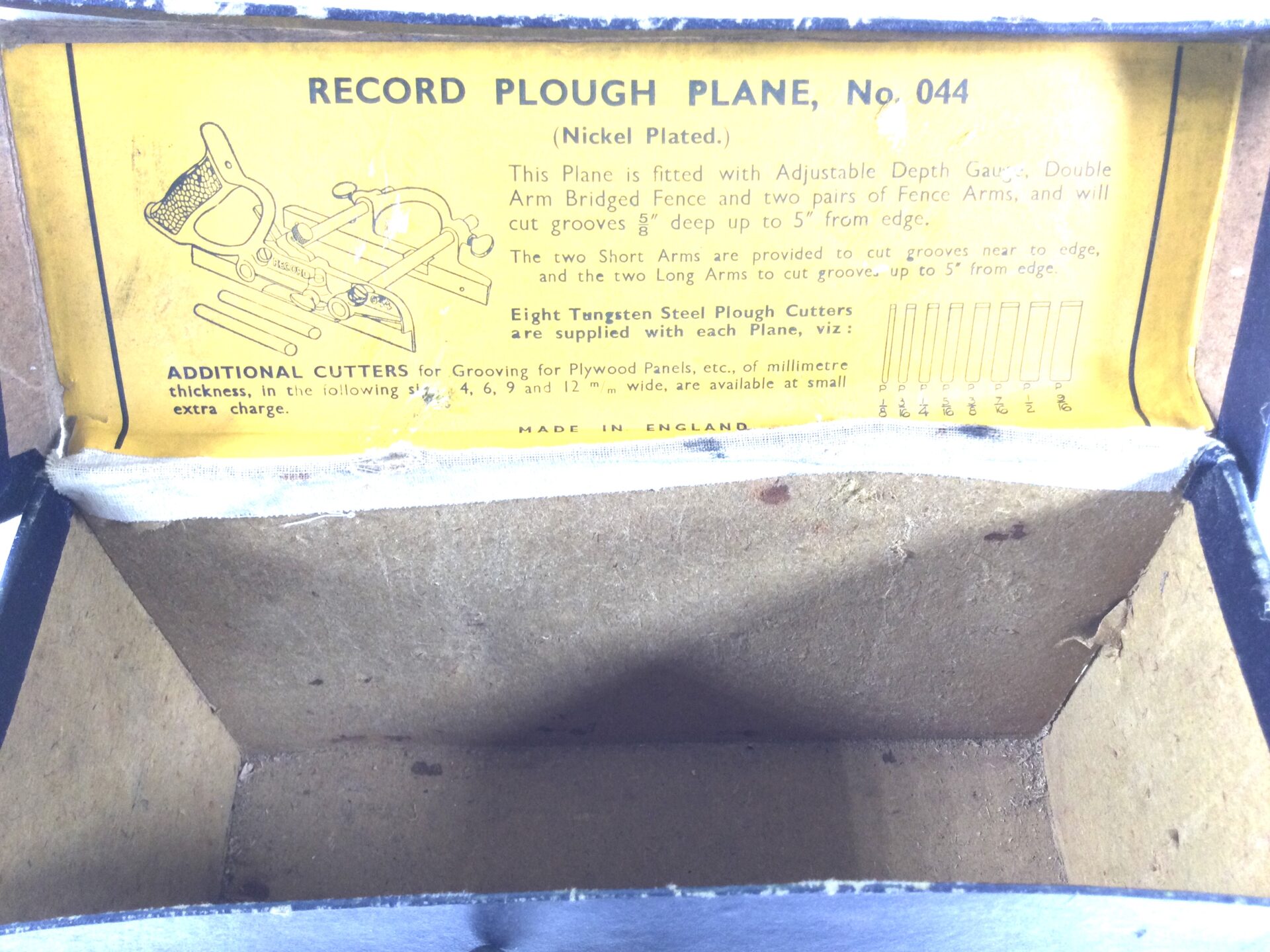 RECORD Plough Plane No: 044. (42394) - Image 4