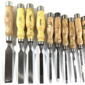 10 Number MARPLES Mortice Chisels with ash handles  (42138).