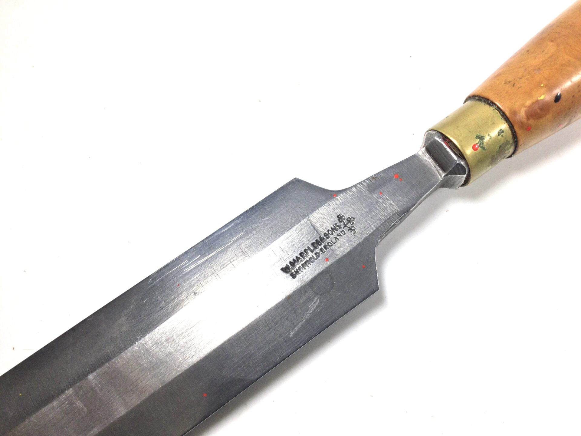 Wm. Marples 1.1/2” width bevel edge chisel. (42303) - Image 3