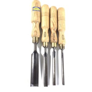 4 Number MARPLES Straight Gouges.  (42152)
