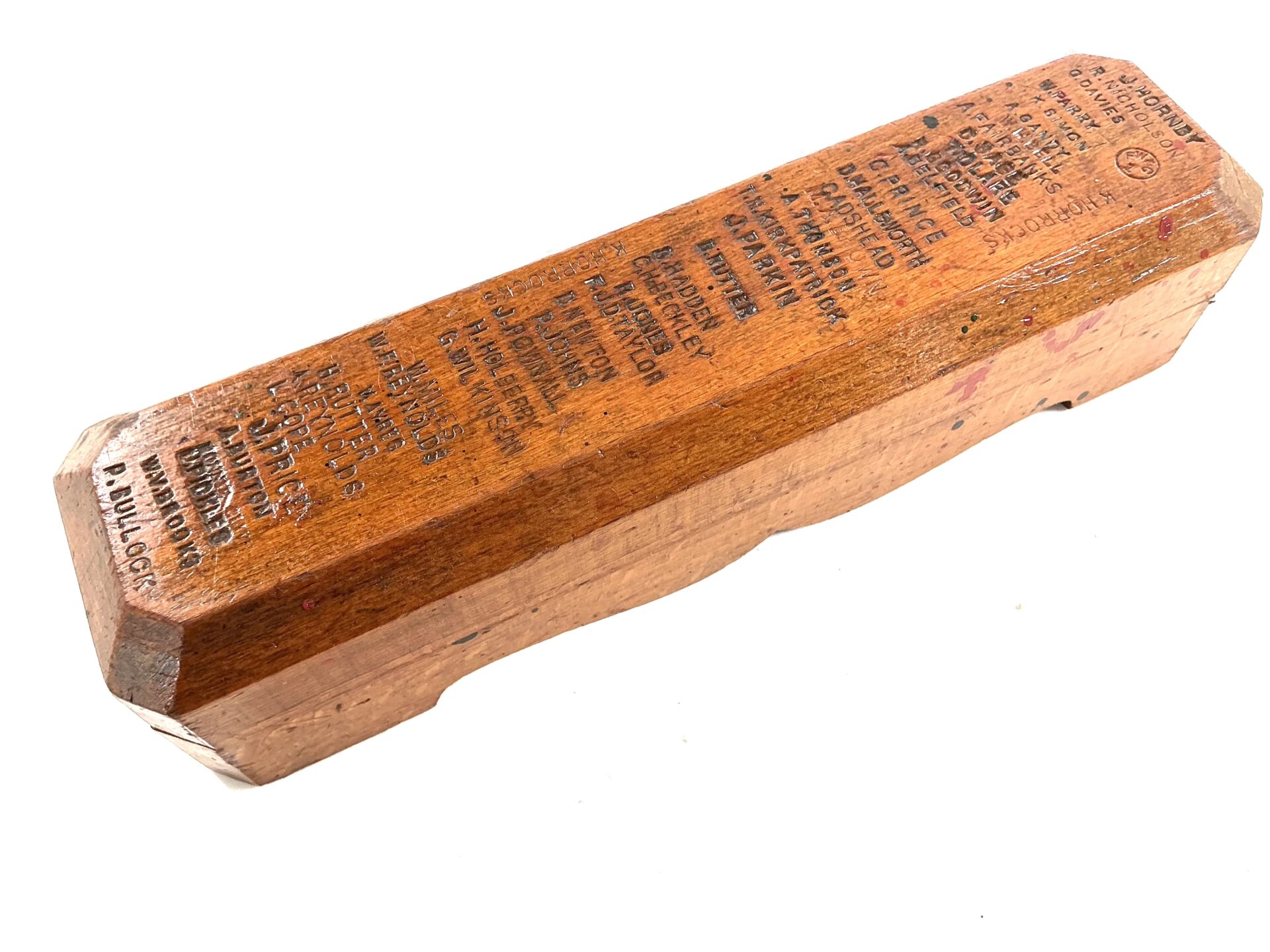 Oak wooden boxed sharpening stone. (42528) - Image 4