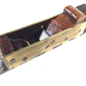 Incredible Gunmetal Dovetailed Mitre Plane by VARVILL YORK. (42952)