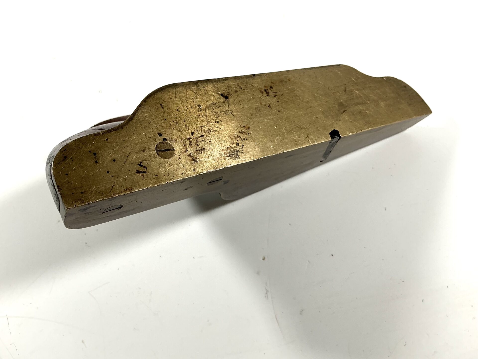Rare Lancashire Pattern Brass Mitre Plane. (42608) - Image 4