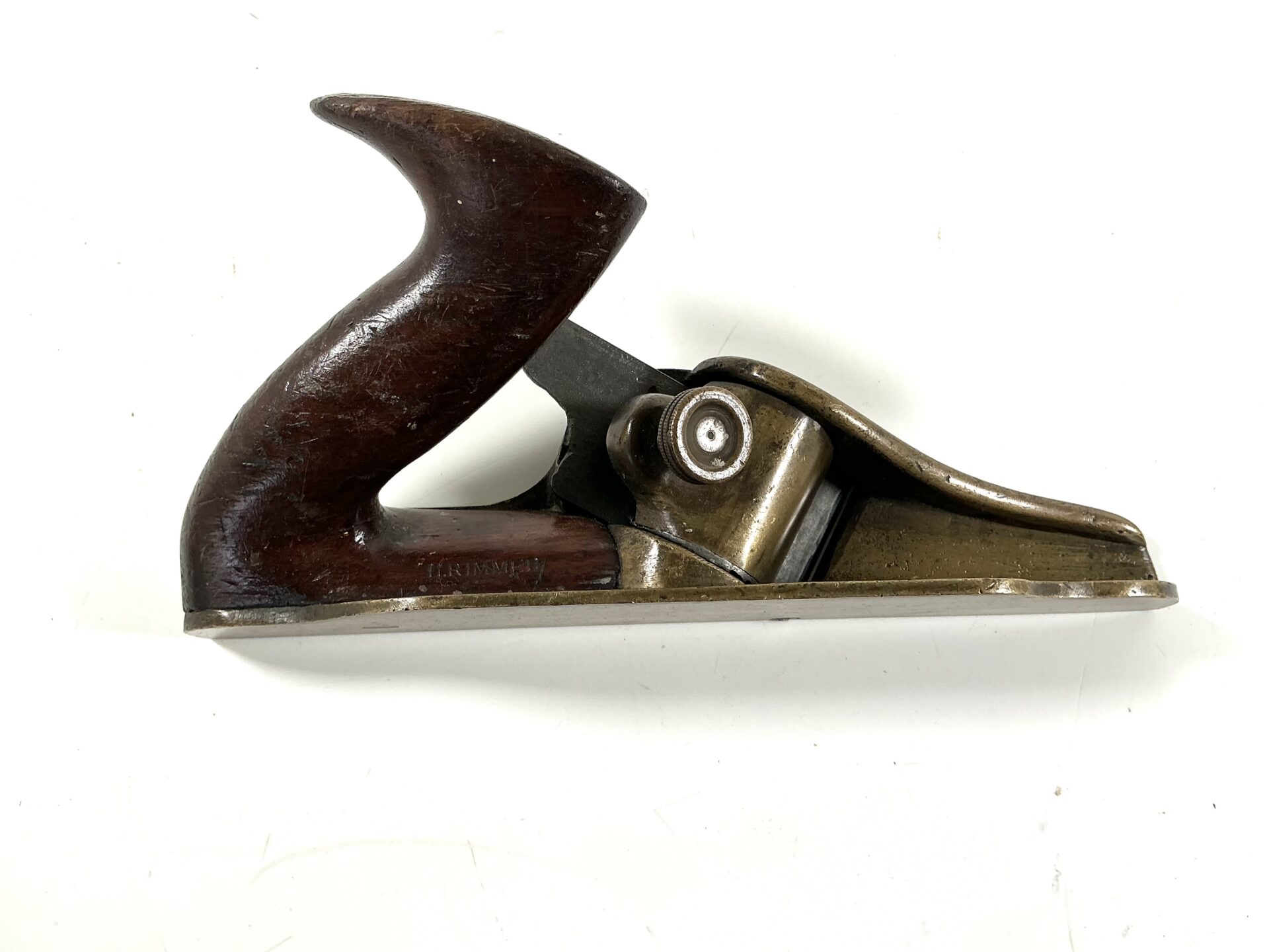 Rare Lancashire Pattern Brass Mitre Plane. (42608) - Image 7