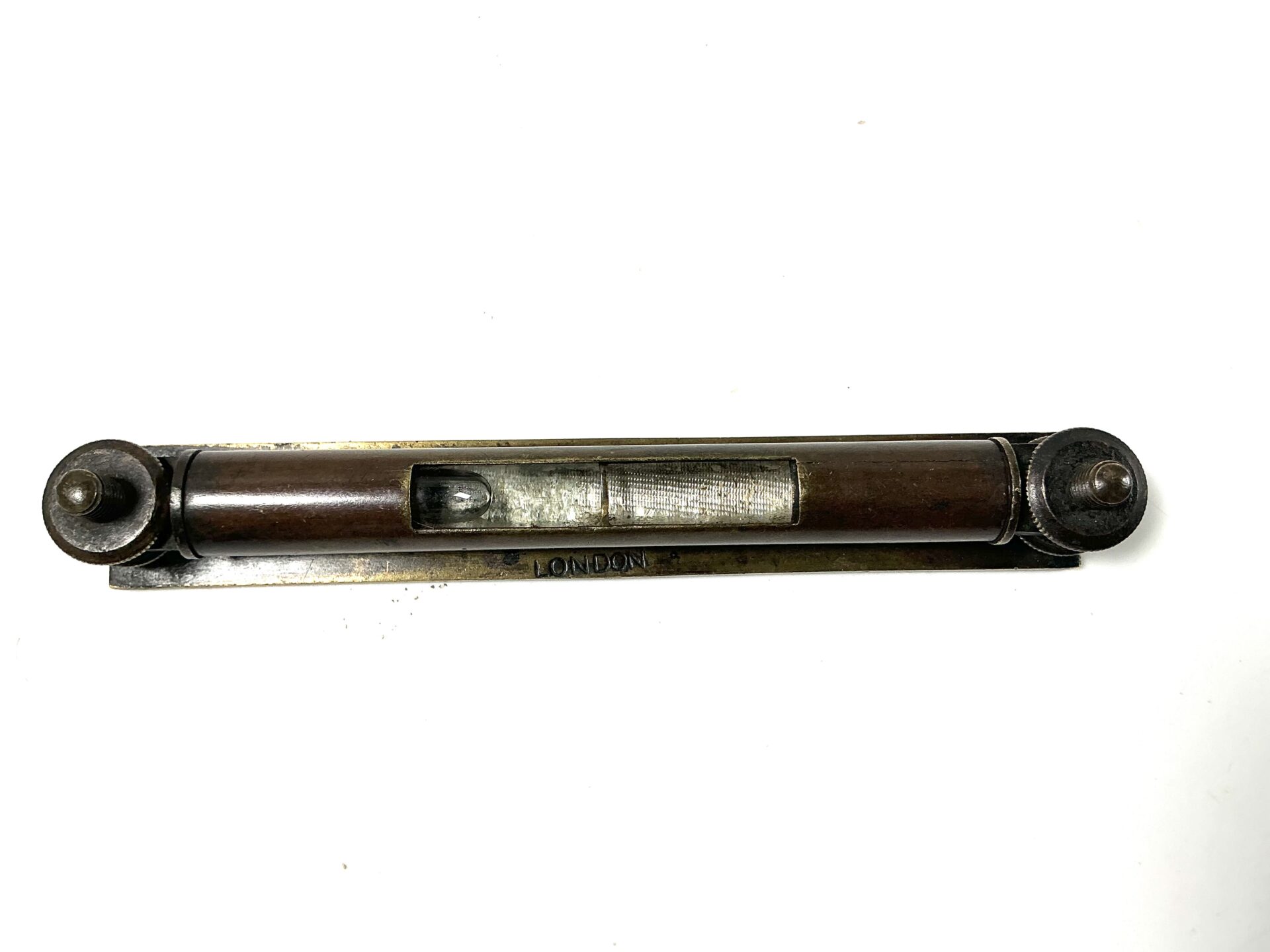 Rare D. LYON. London Brass adjustable vial level. (42683) - Image 2