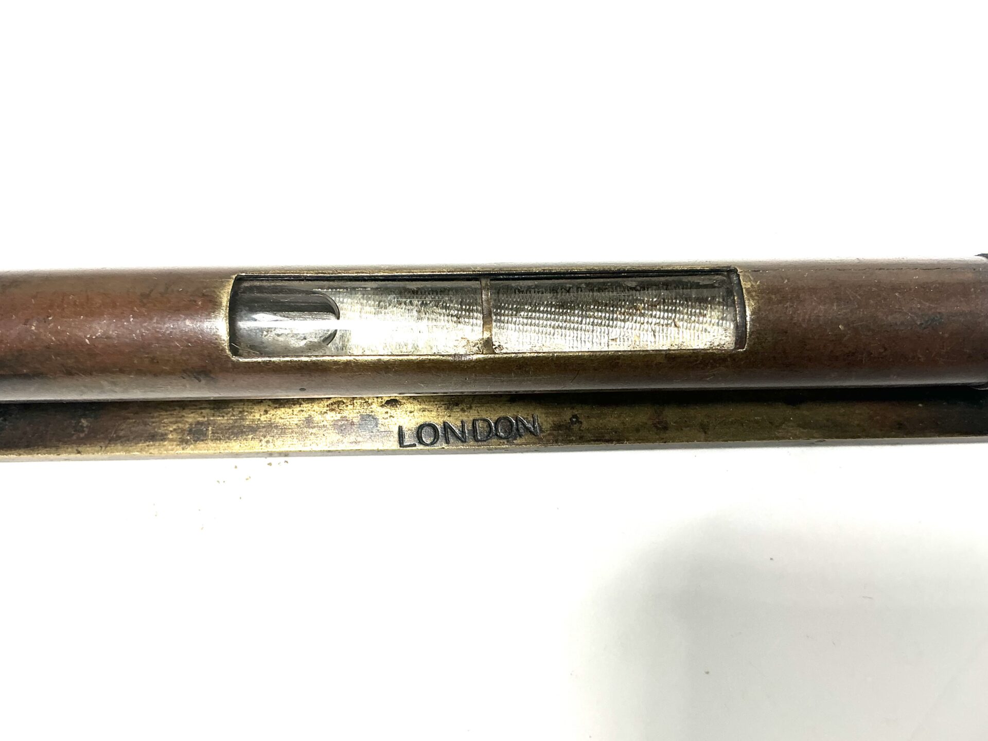 Rare D. LYON. London Brass adjustable vial level. (42683) - Image 3