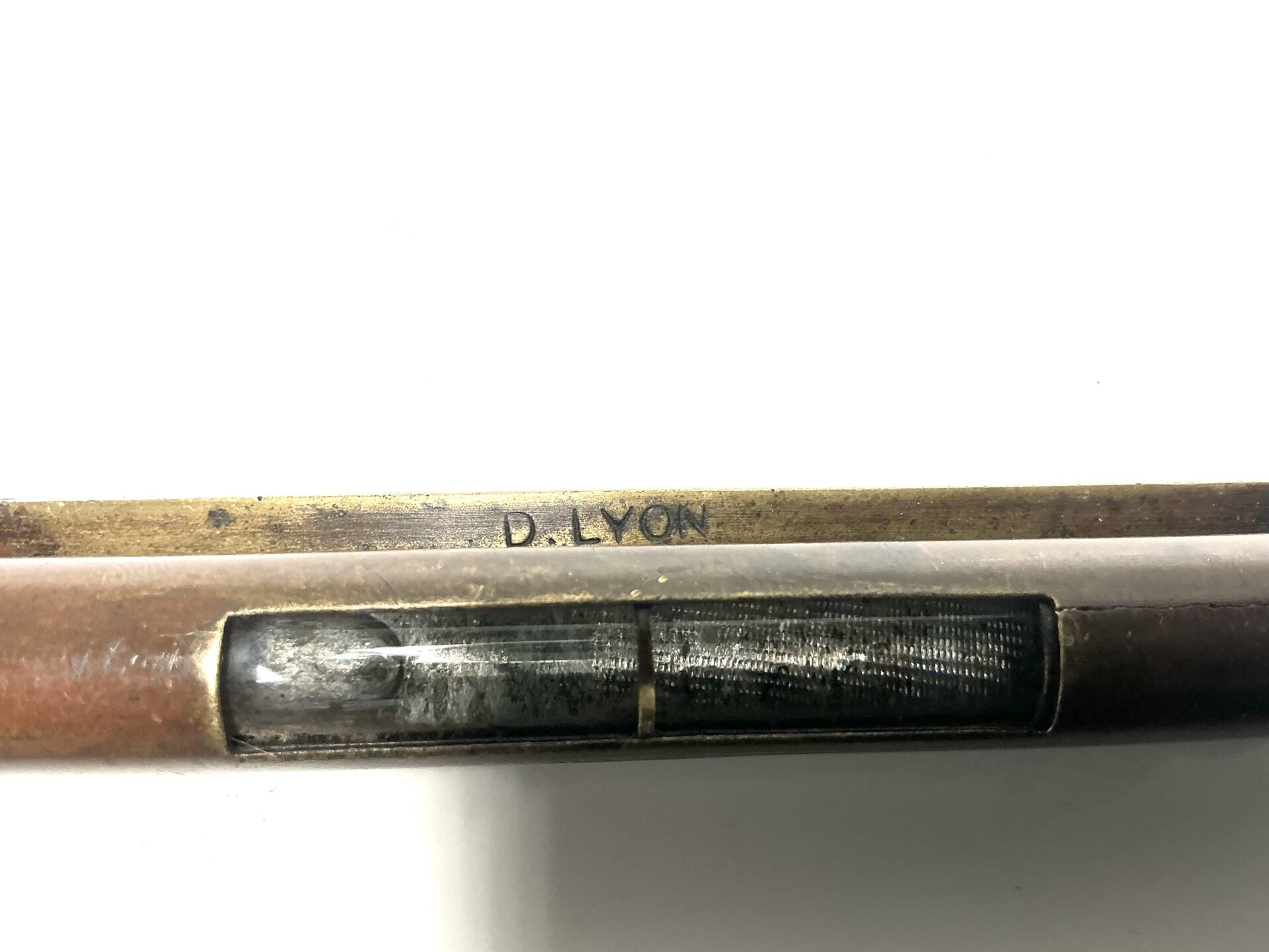 Rare D. LYON. London Brass adjustable vial level. (42683) - Image 4
