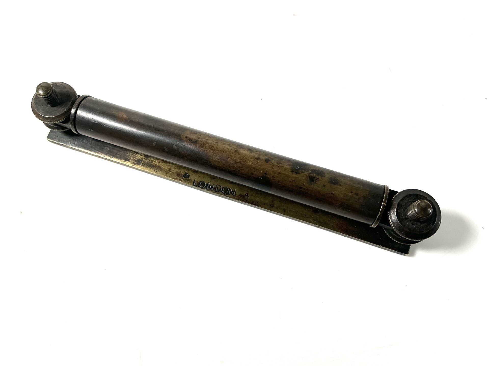 Rare D. LYON. London Brass adjustable vial level. (42683) - Image 5