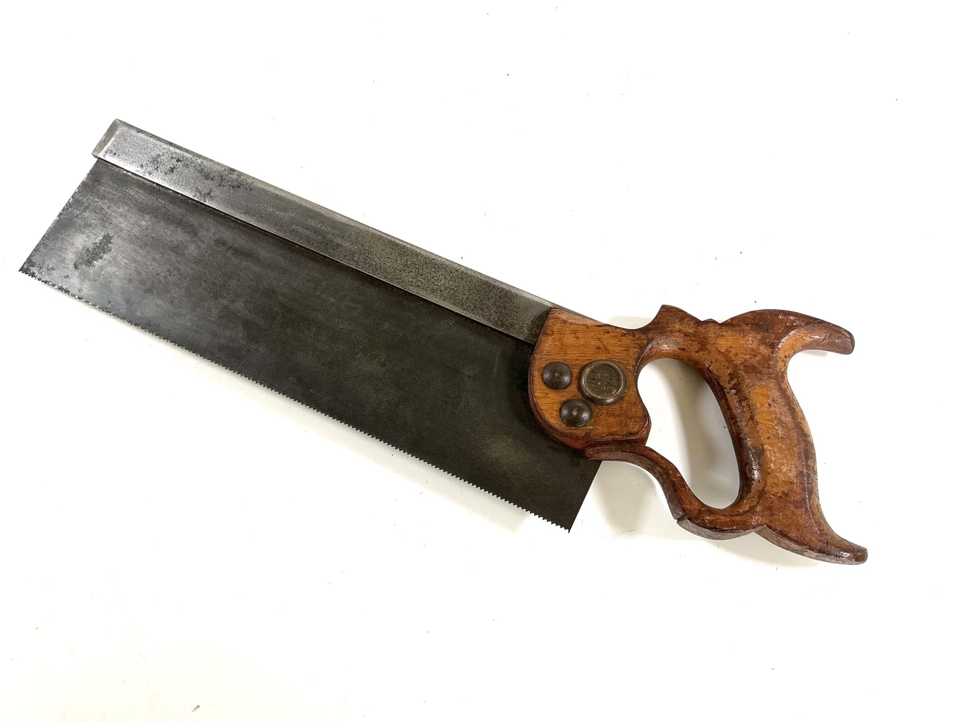 A & F. PARKES & Co Sheffield, 12” Steel-Back Tenon Saw. (42798)