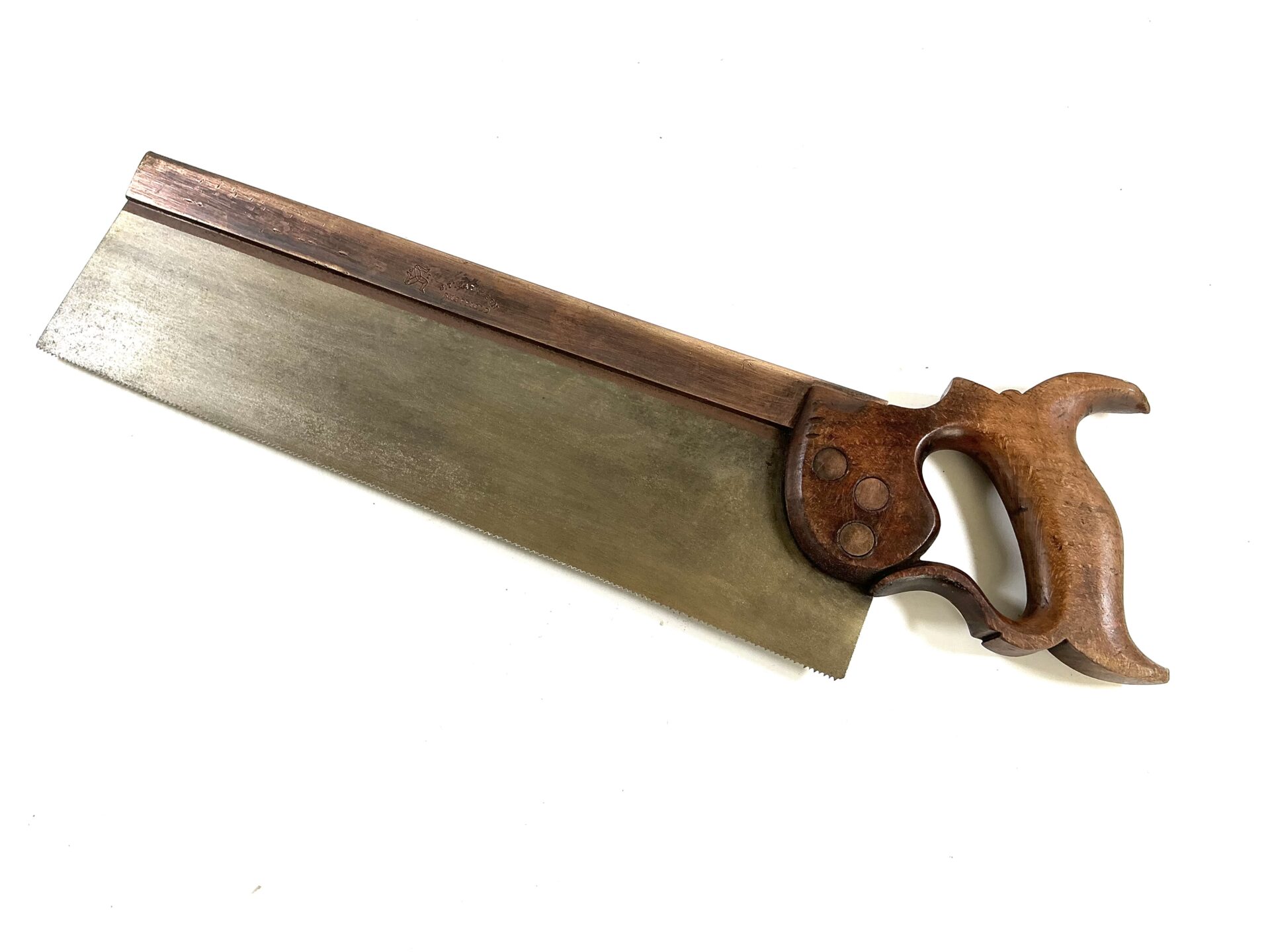 14” J. TYZACK & Son Brass Back Tenon Saw. (42805)