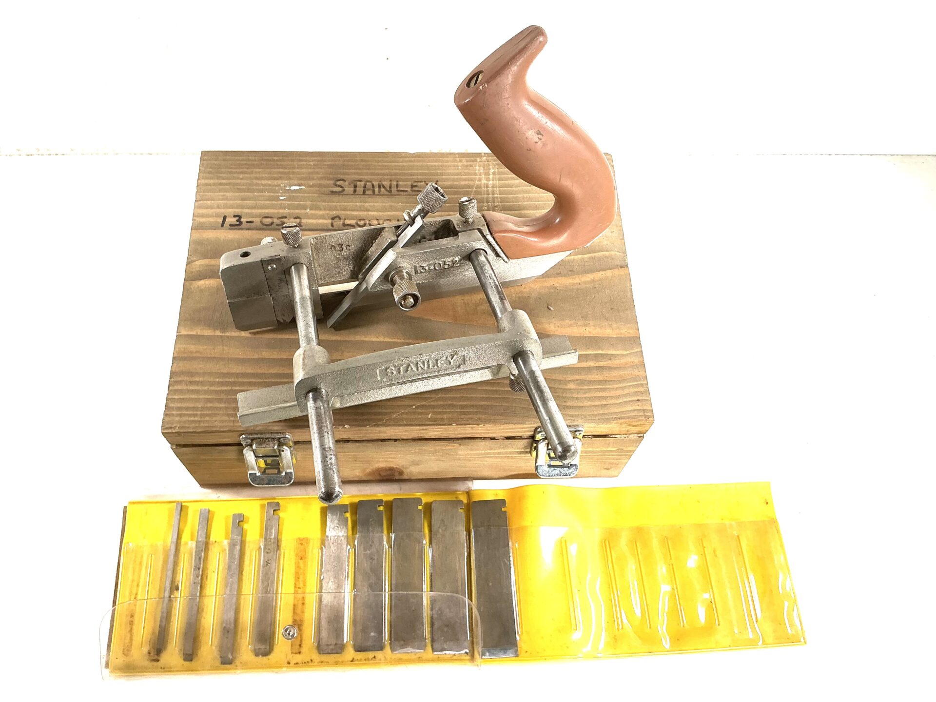STANLEY #13-052 Plough Plane & Cutters. (42930)