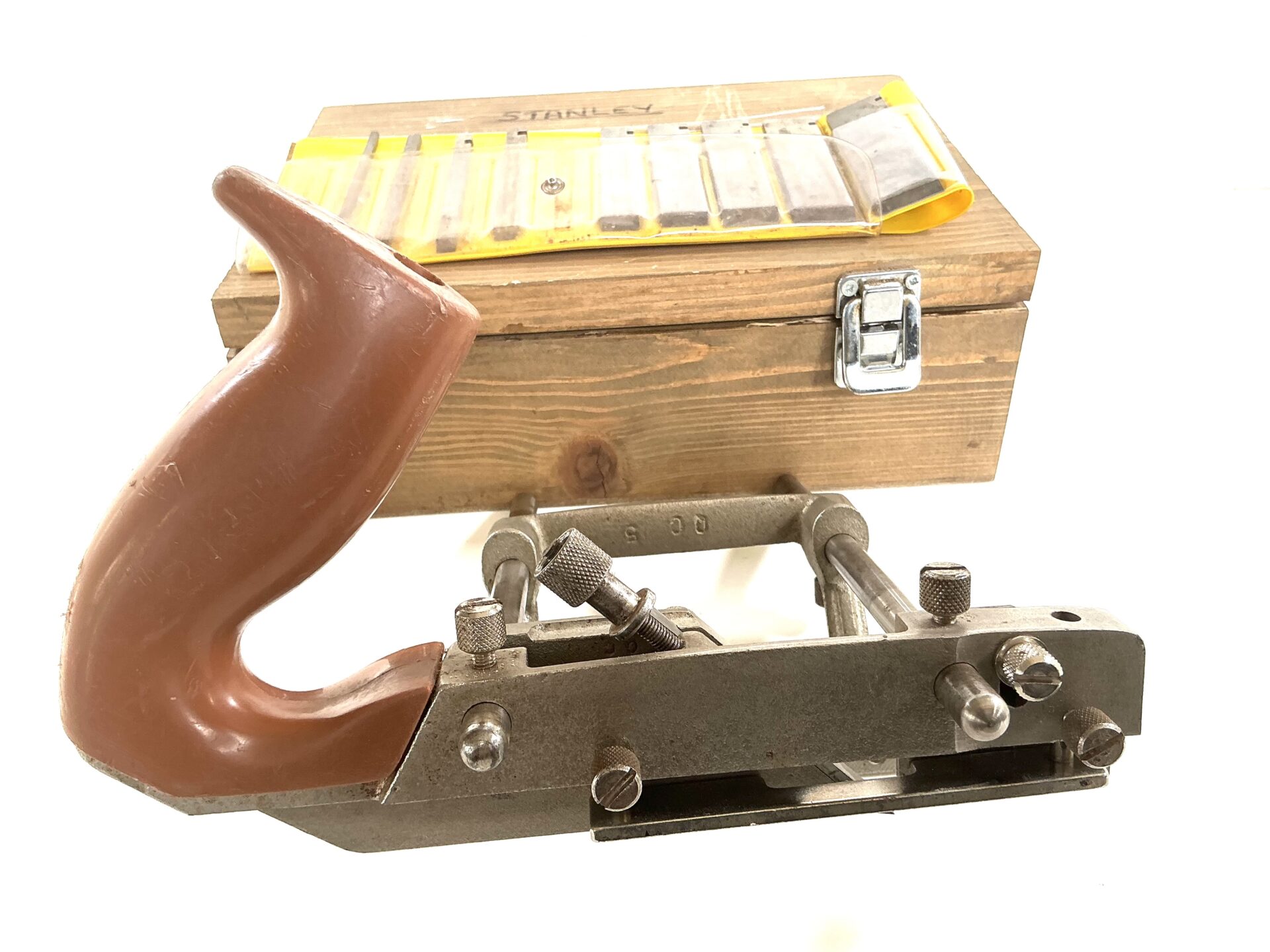 STANLEY #13-052 Plough Plane & Cutters. (42930) - Image 3