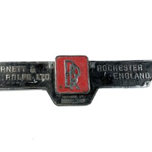 BURNETT & ROLFE Ltd. Cast metal manufacturers plate.  (43246)