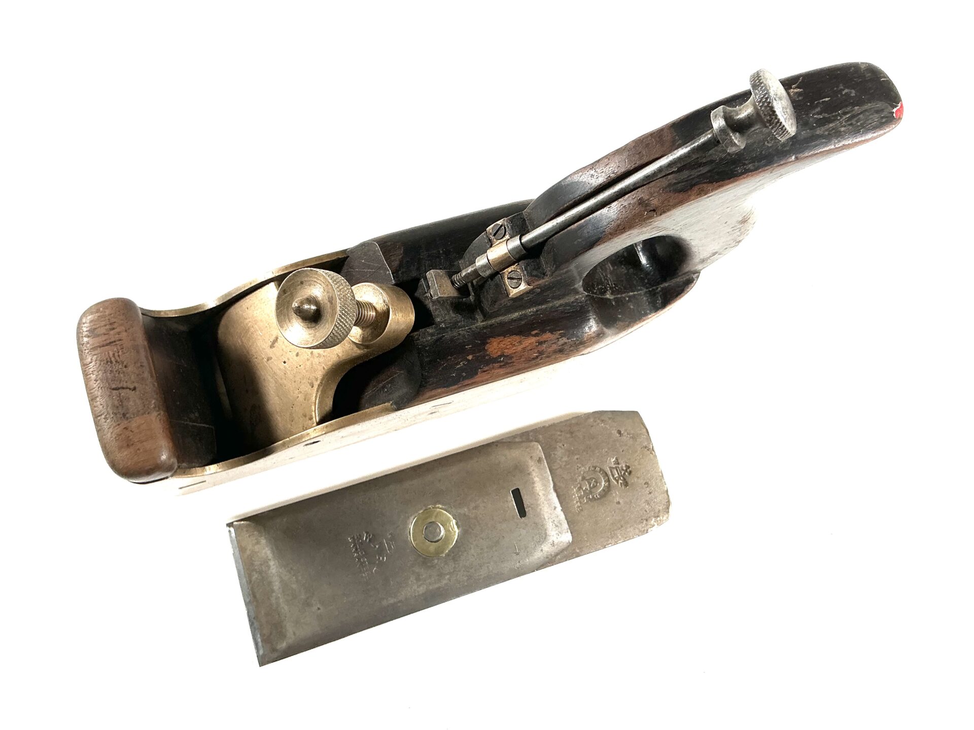 User made adjustable gunmetal smoothing plane. (43337) - Image 2