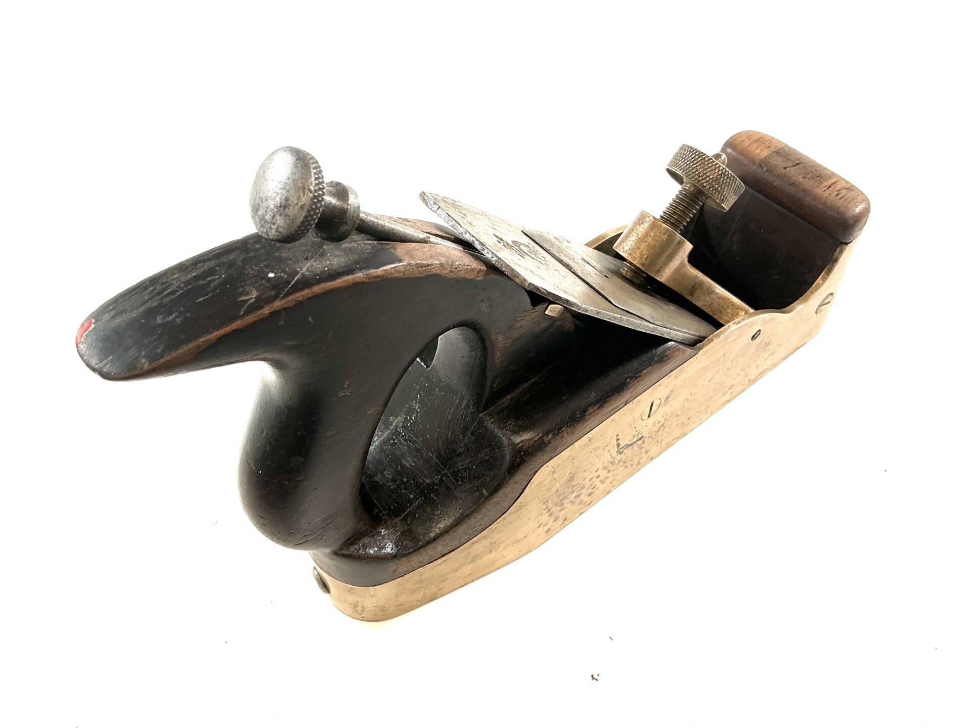 User made adjustable gunmetal smoothing plane. (43337) - Image 5