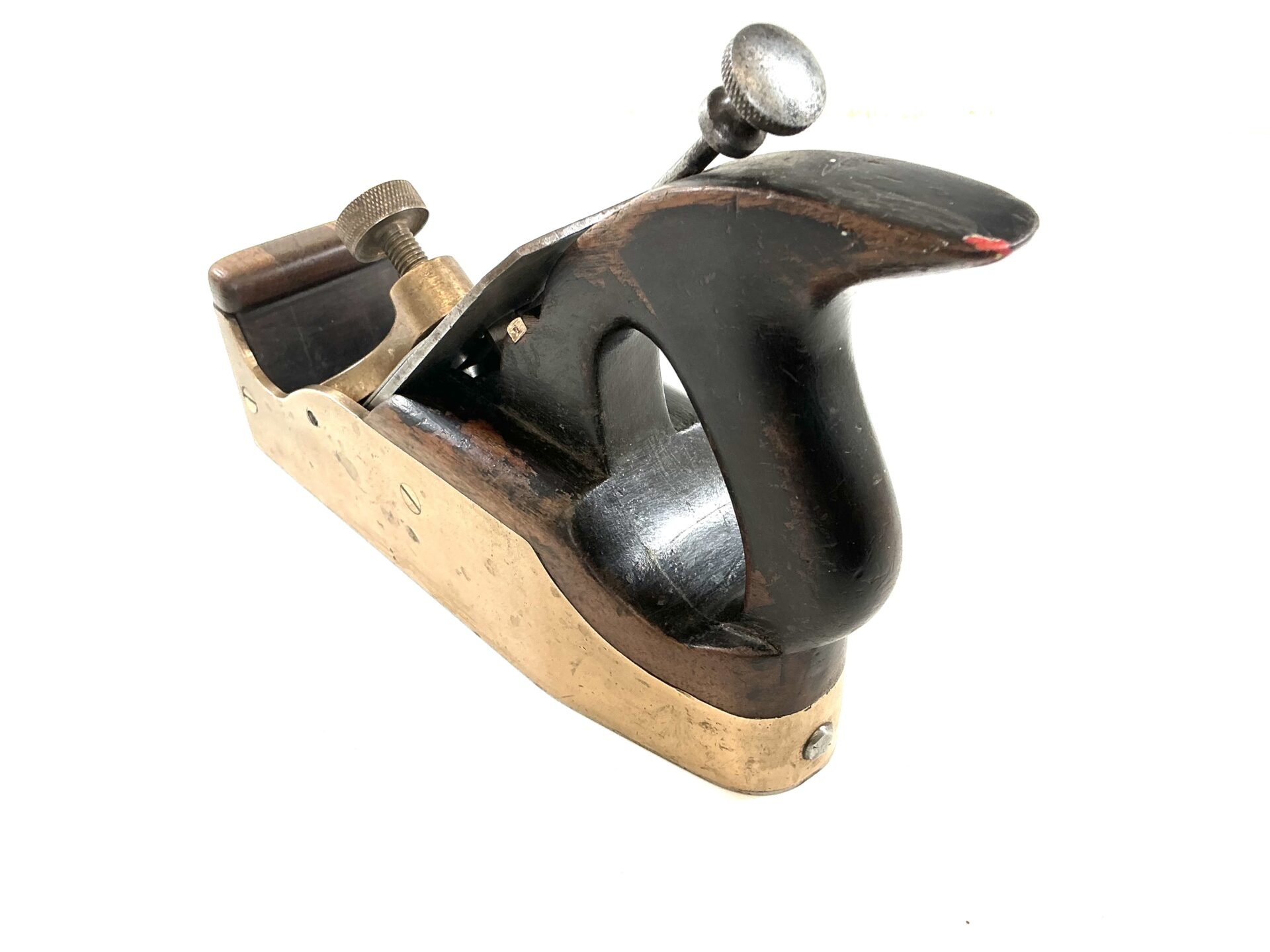 User made adjustable gunmetal smoothing plane. (43337) - Image 6