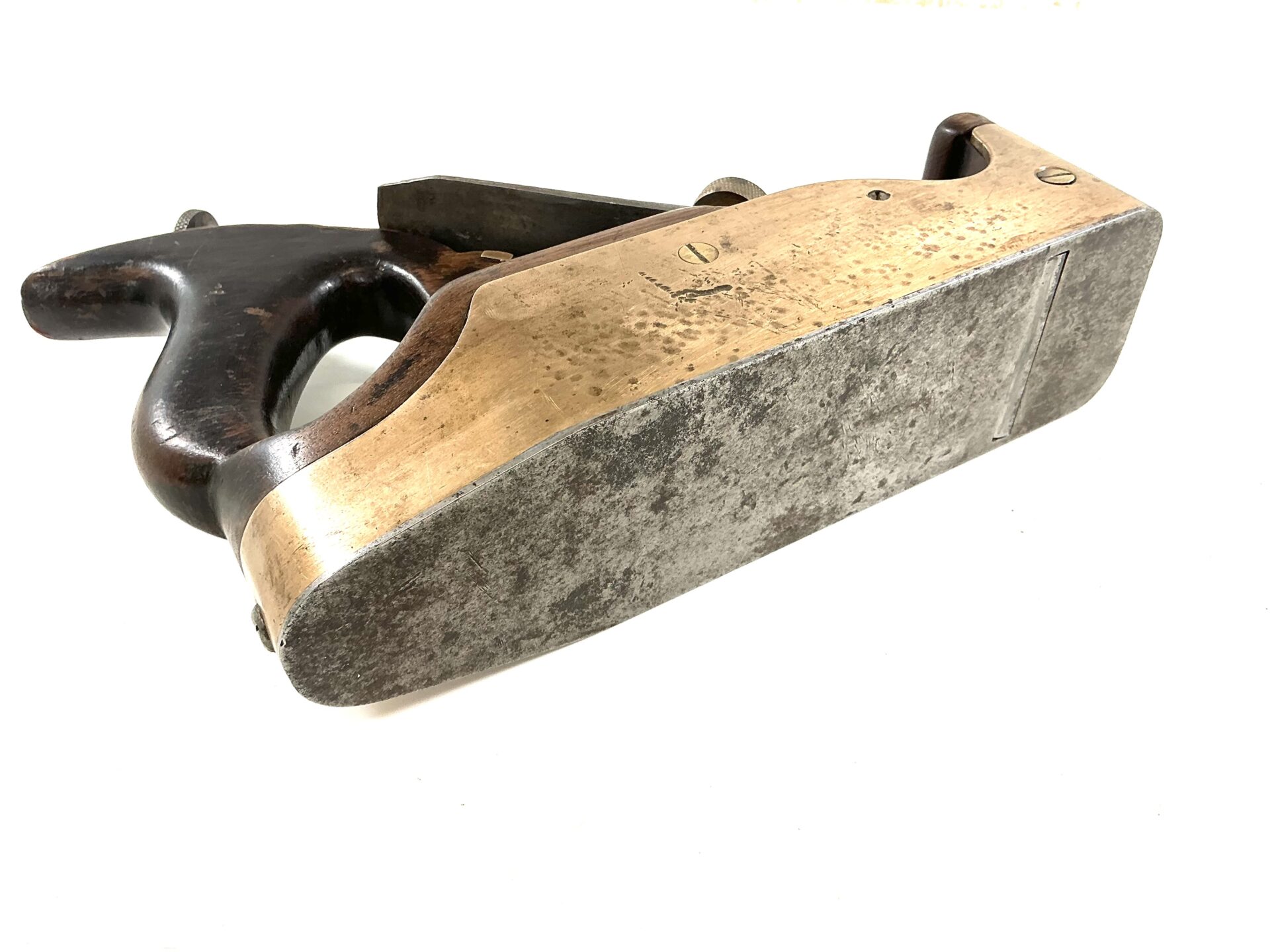 User made adjustable gunmetal smoothing plane. (43337) - Image 7