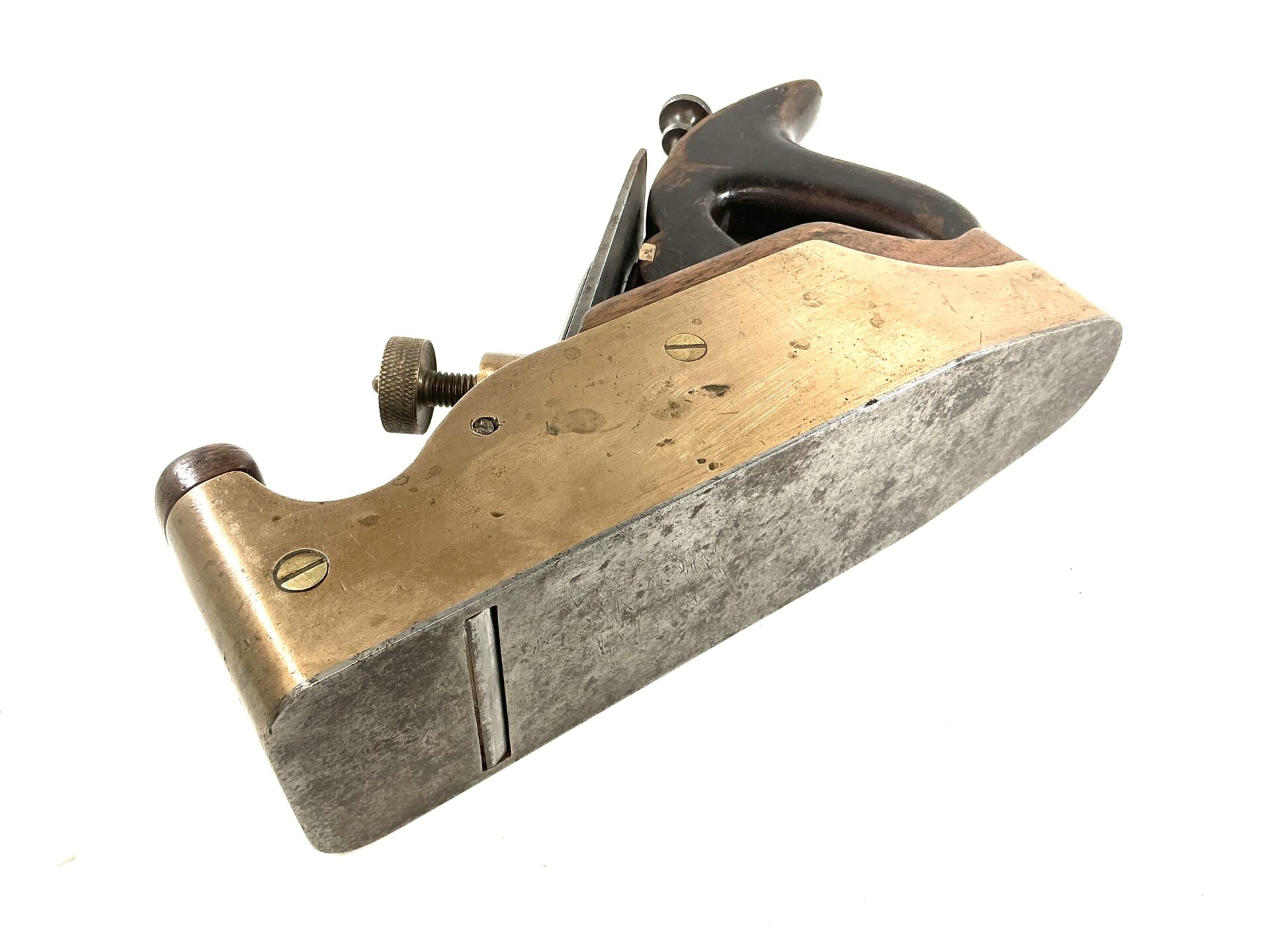 User made adjustable gunmetal smoothing plane. (43337) - Image 8