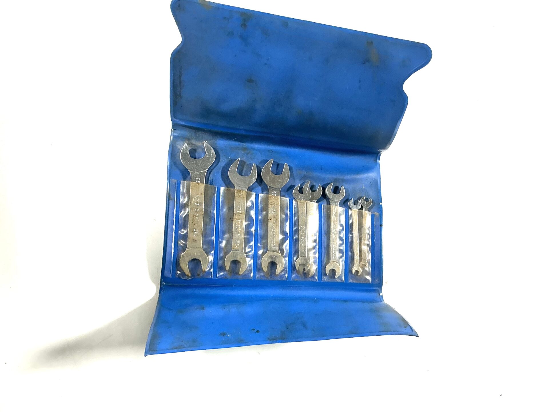 Pouch of 8 KING DICK OPEN END SPANNERS. (43549)