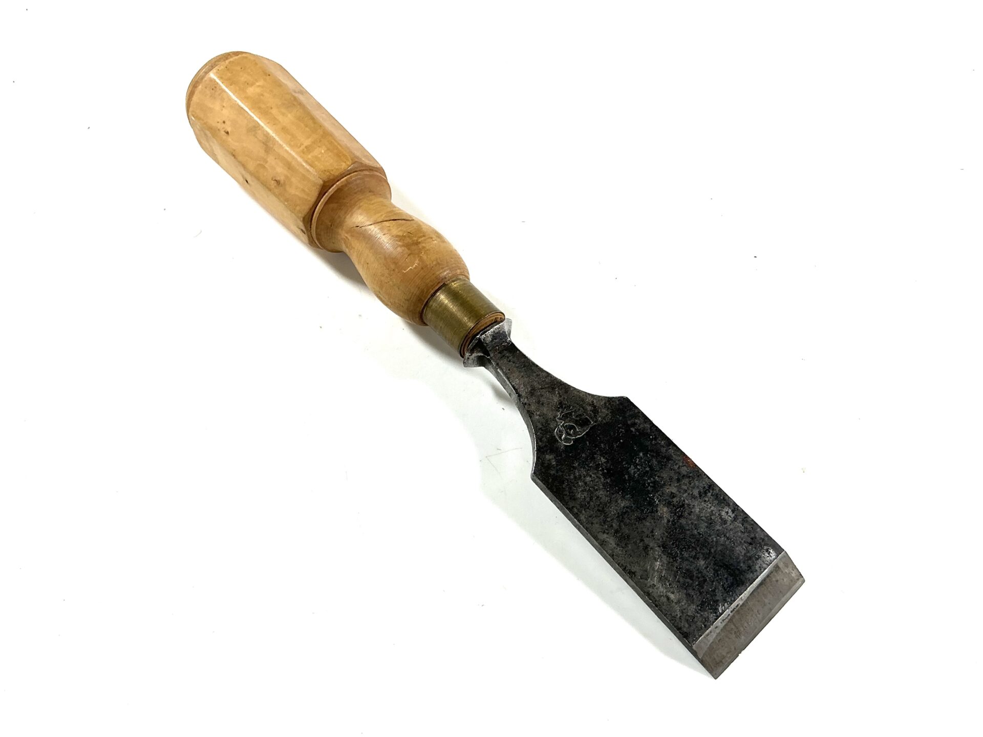 1.1/2” I. SORBY Firmer Chisel boxwood octagonal handle. (43571)
